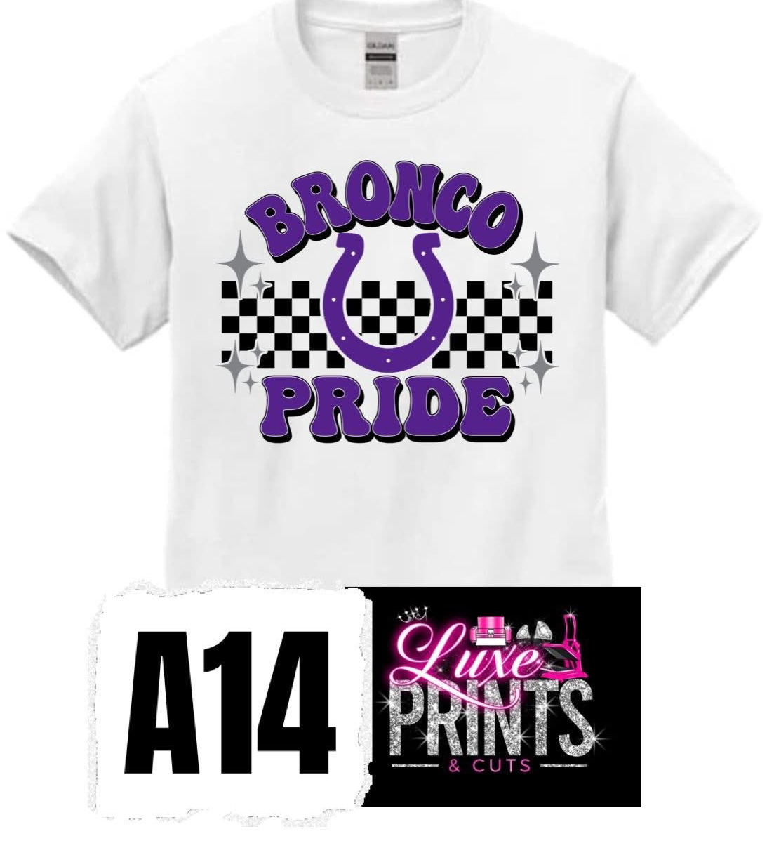 Checkered Bronco Pride