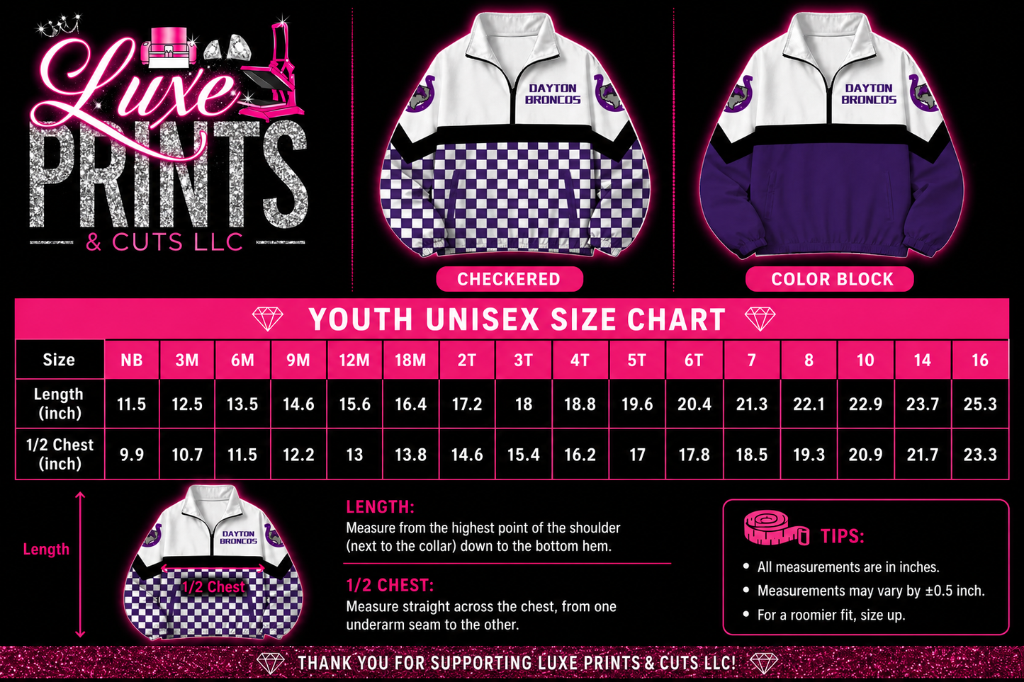 Pre-Order Youth Windbreakers
