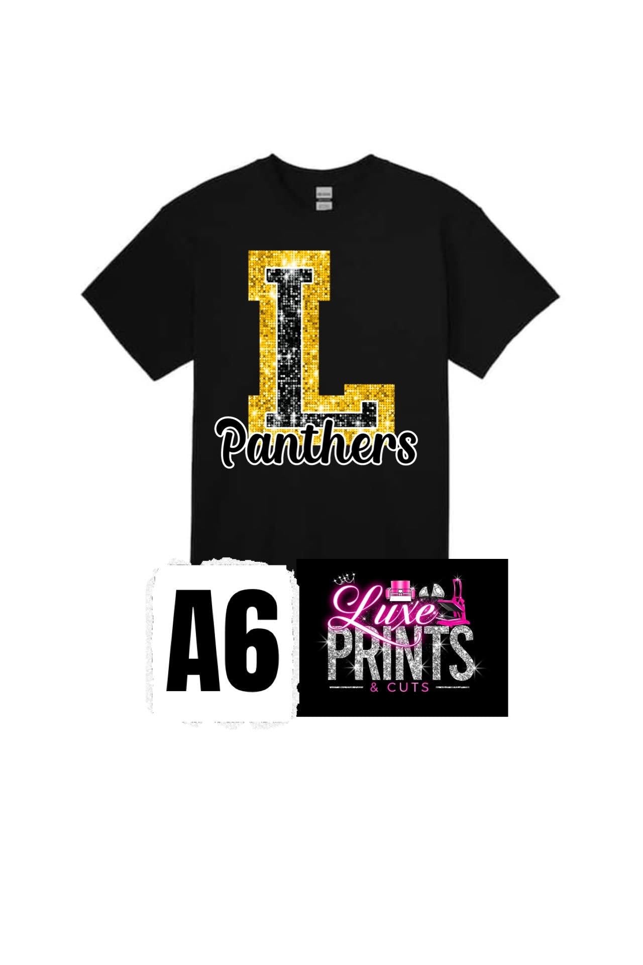 "Glitter" Liberty Panthers Design