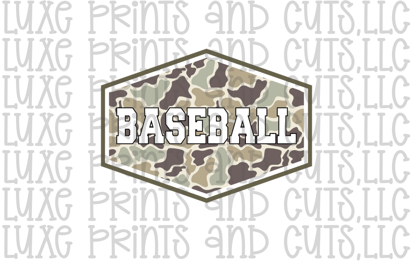 Camo Baseball (TRANSFER ONLY)