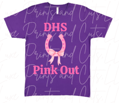 DHS Pink Out horseshoe