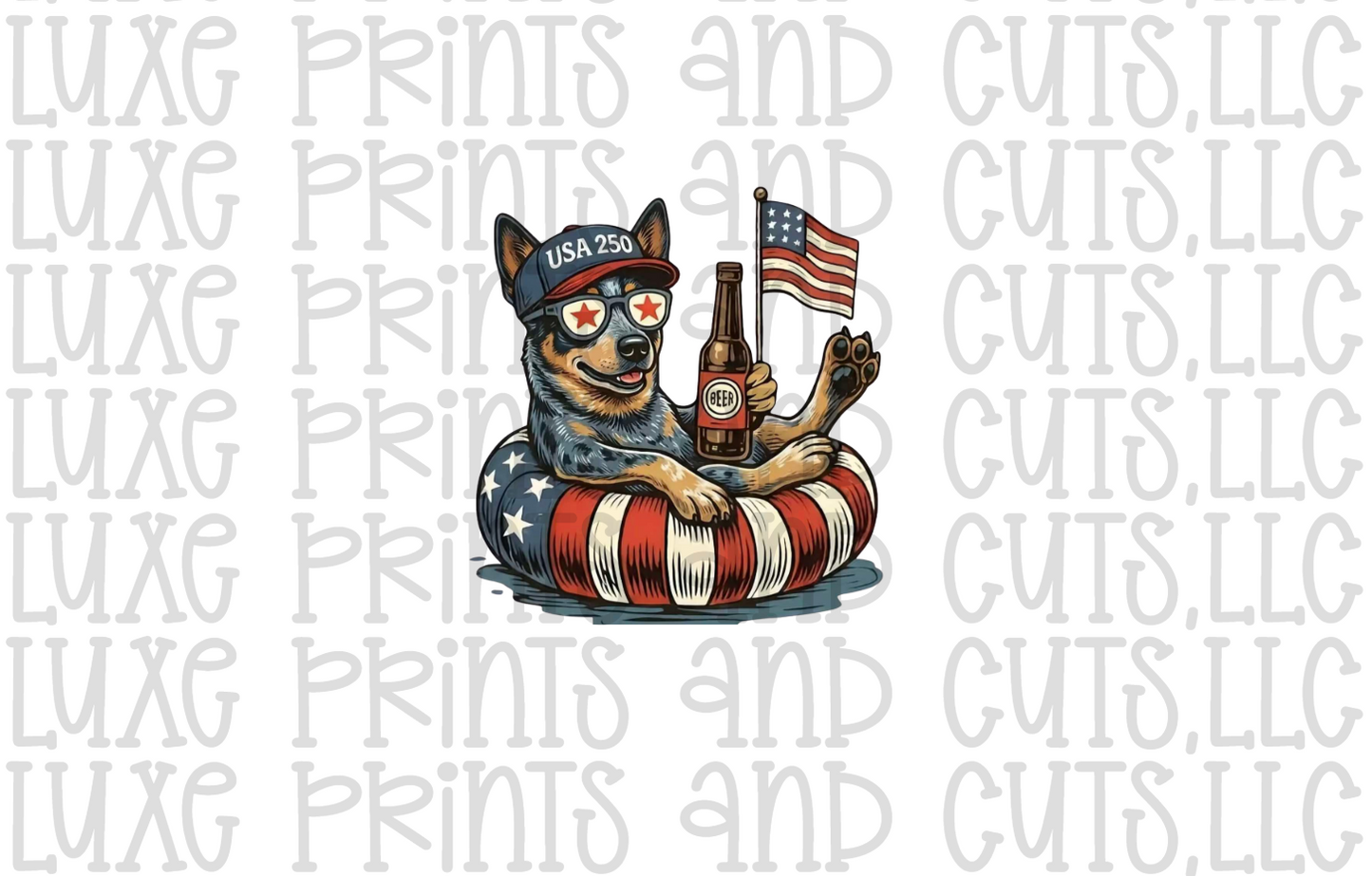 Patriotic Dog (TRANSFER ONLY)