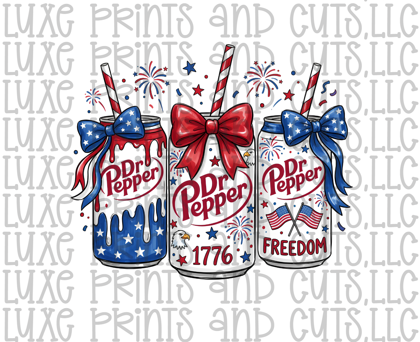 Patriotic Dr. Pepper (TRANSFER ONLY) SALE