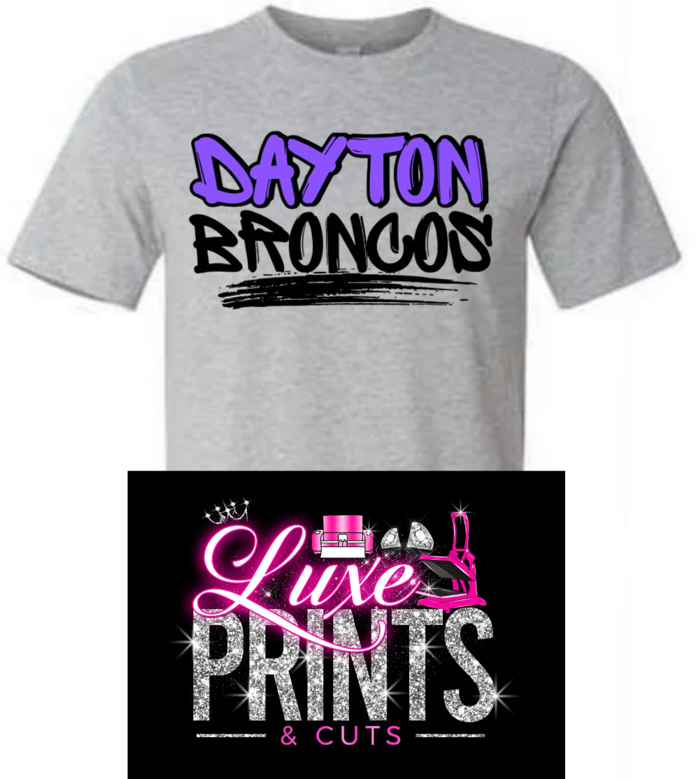 Graffiti Dayton Broncos