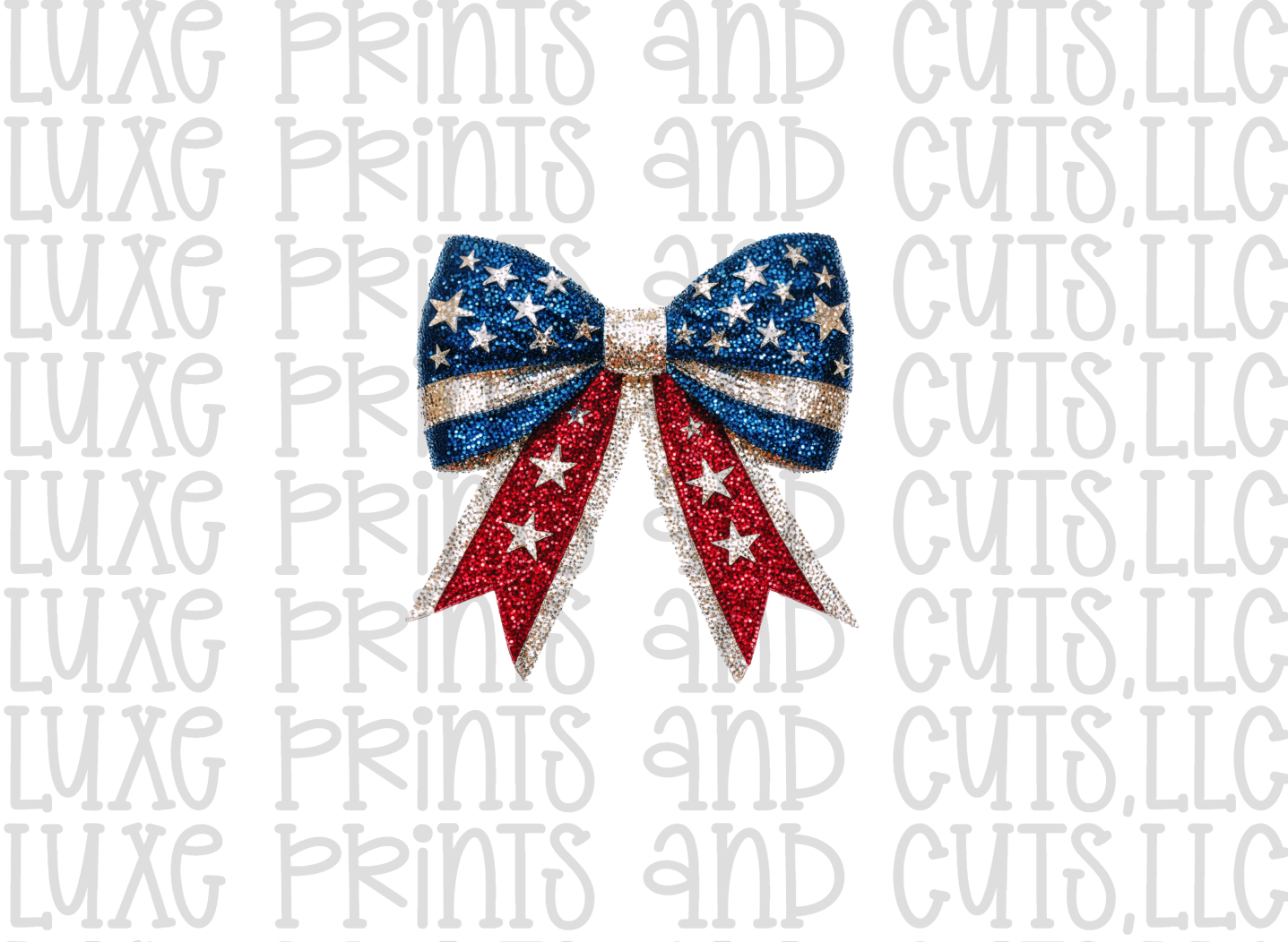 Glitter Effect Bow (TRANSFER ONLY)