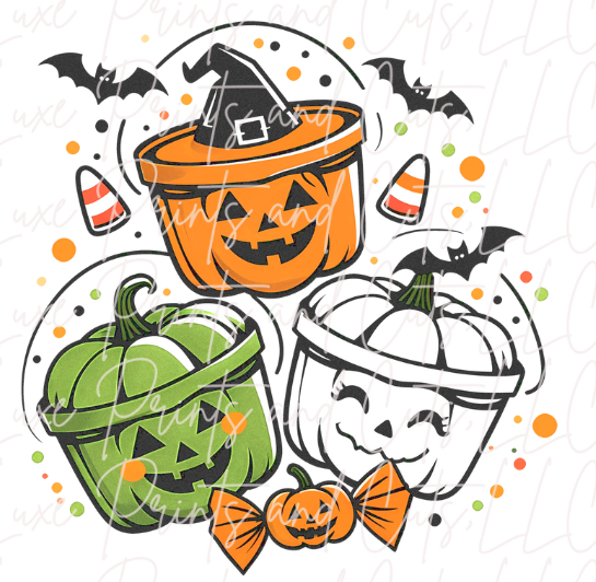 Halloween Buckets (TRANSFERS ONLY)
