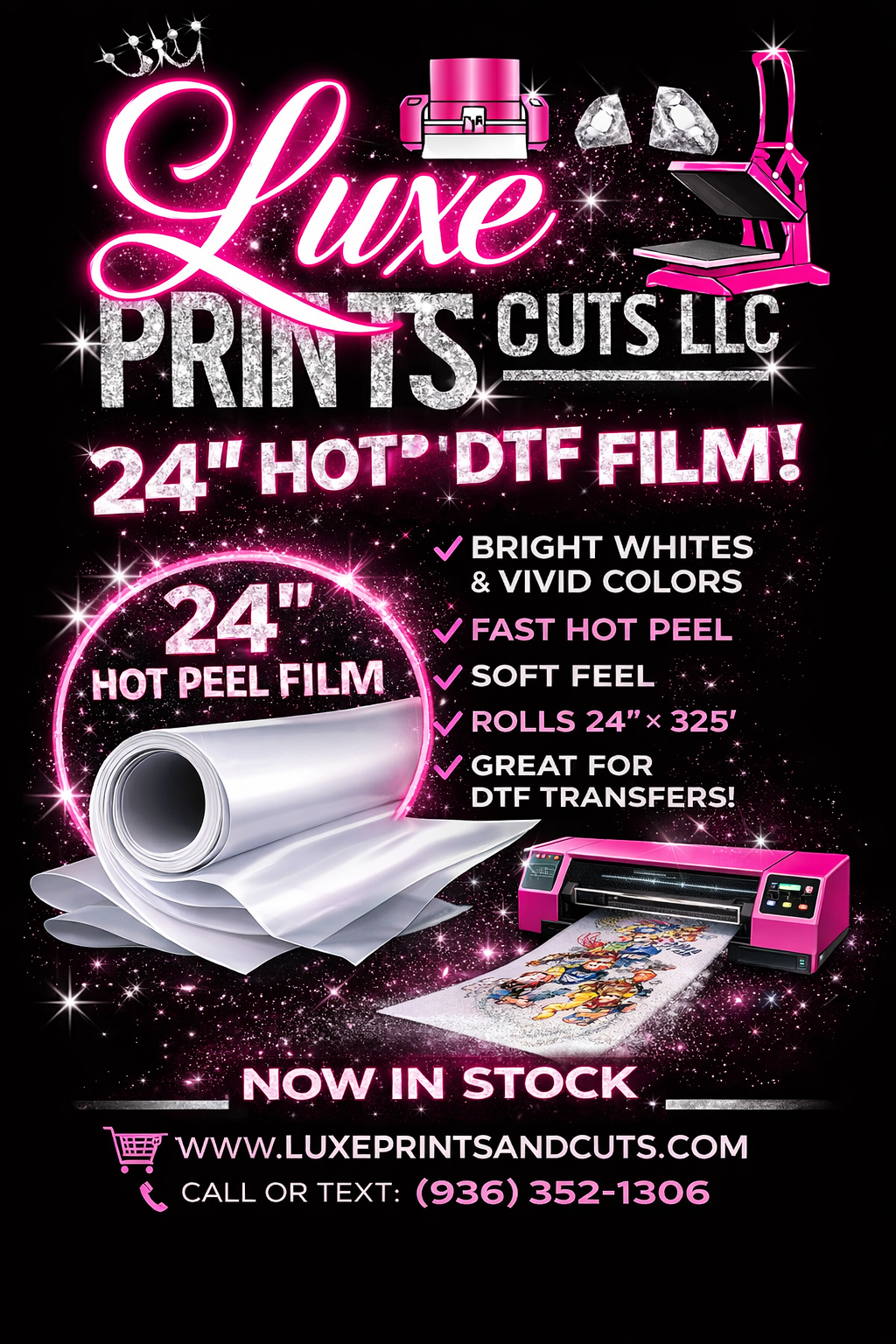 24" Hot Peel DTF Film