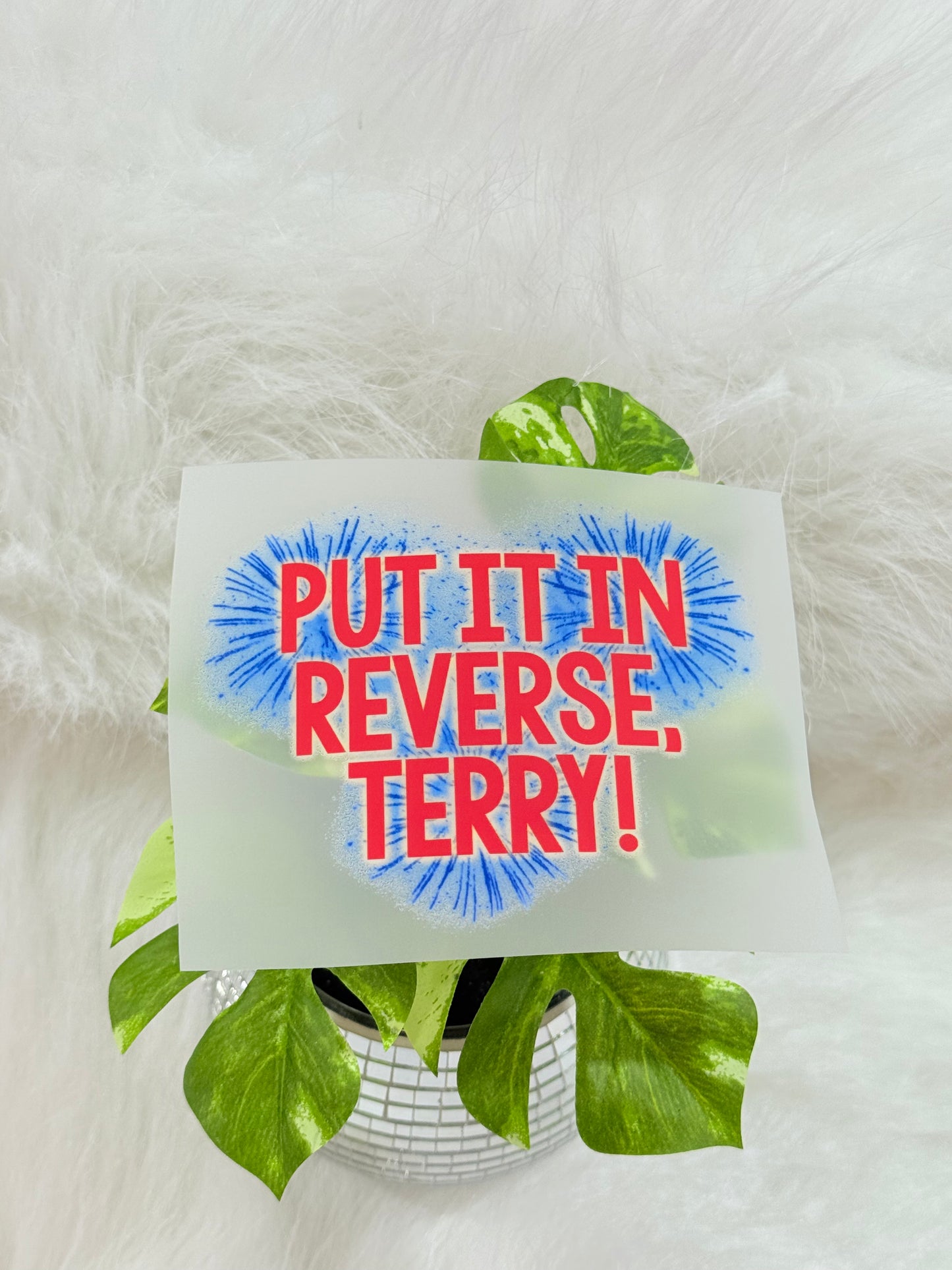 Put it in reverse Terry DTF hat transfer