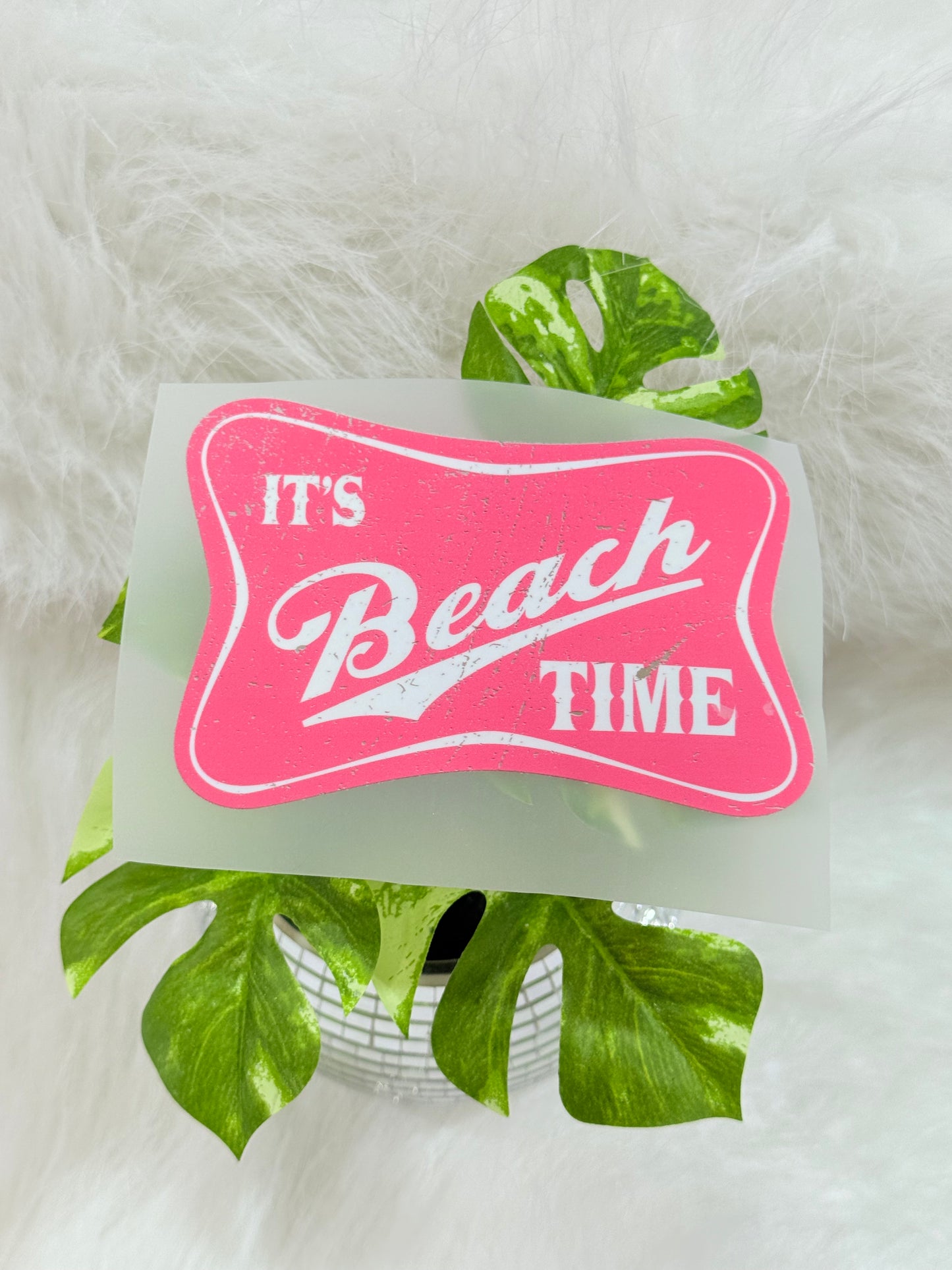 Beach Time DTF hat transfer