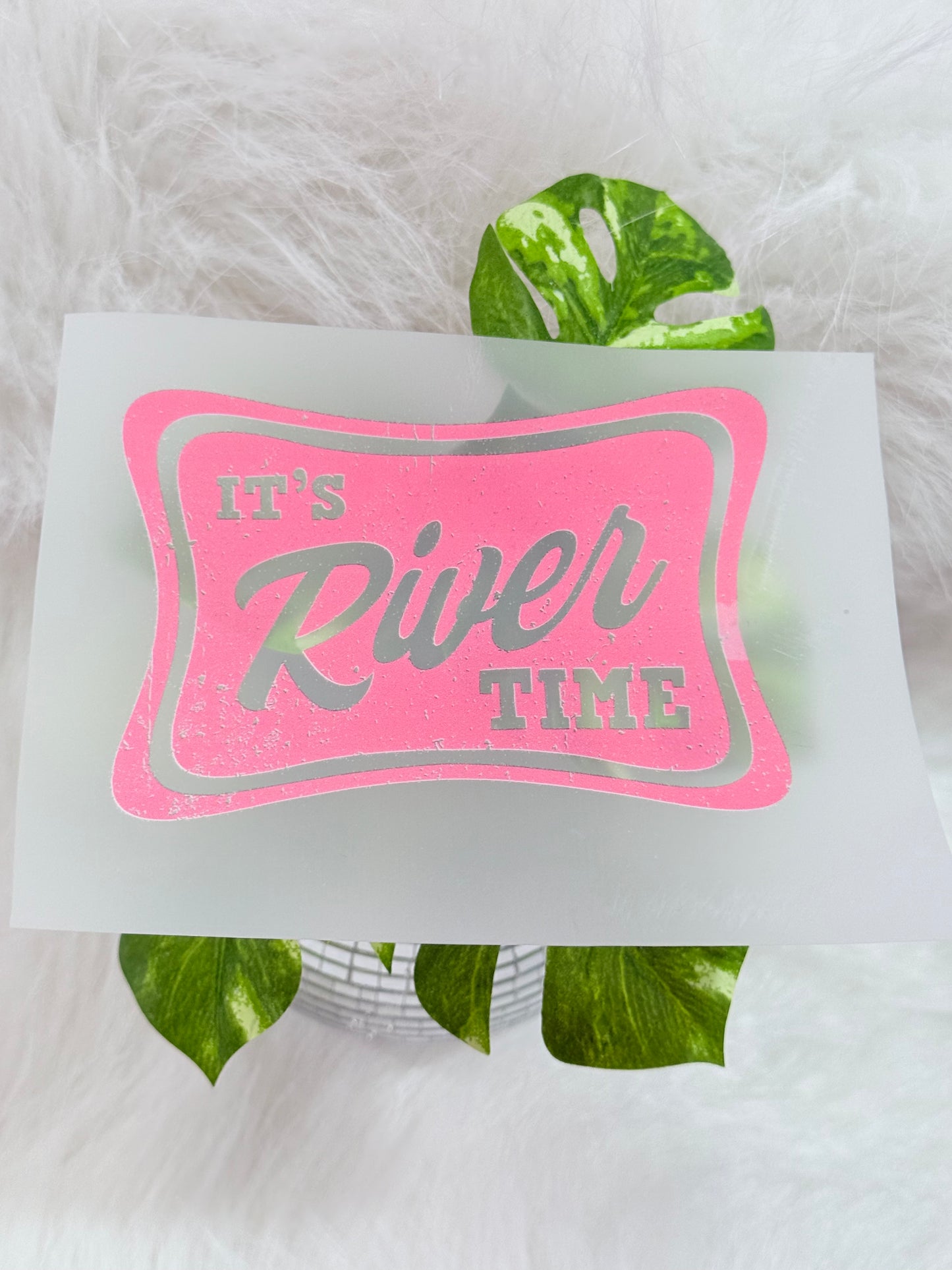 It’s River Time DTF hat transfer