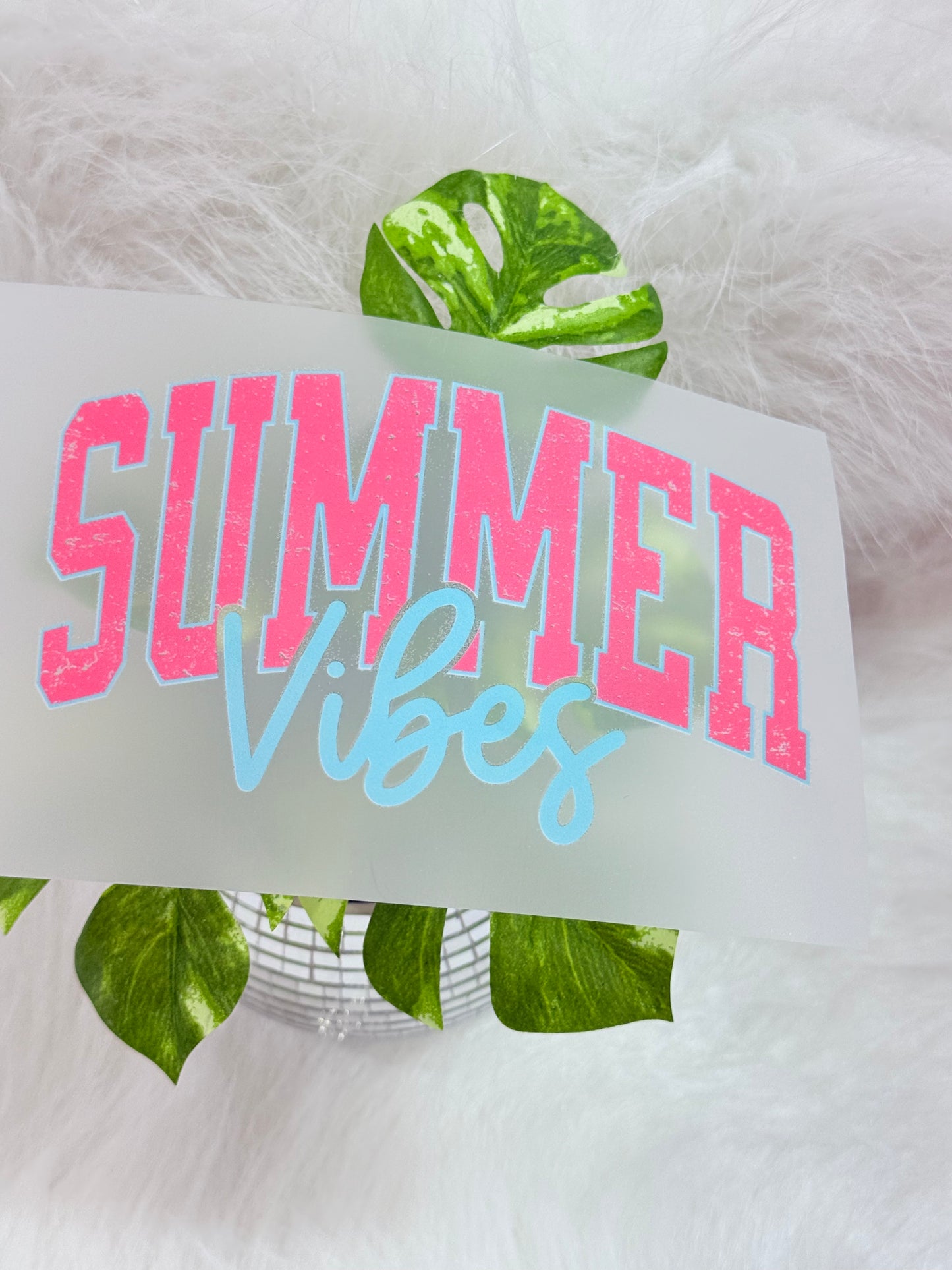 Summer Vibes DTF hat transfers