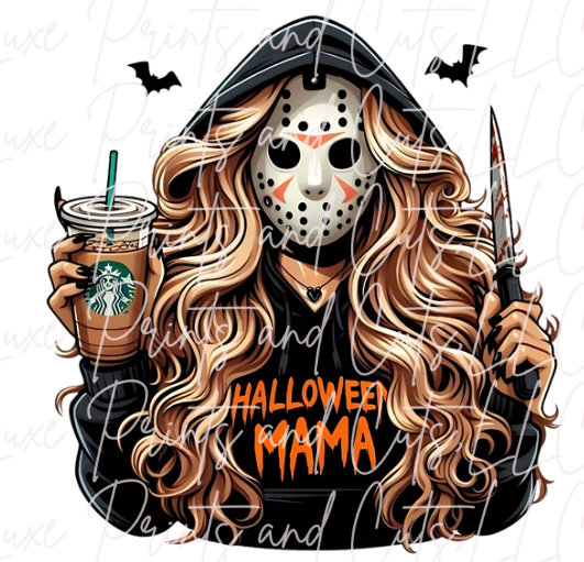 Long Hair Halloween mama (TRANSFER ONLY)