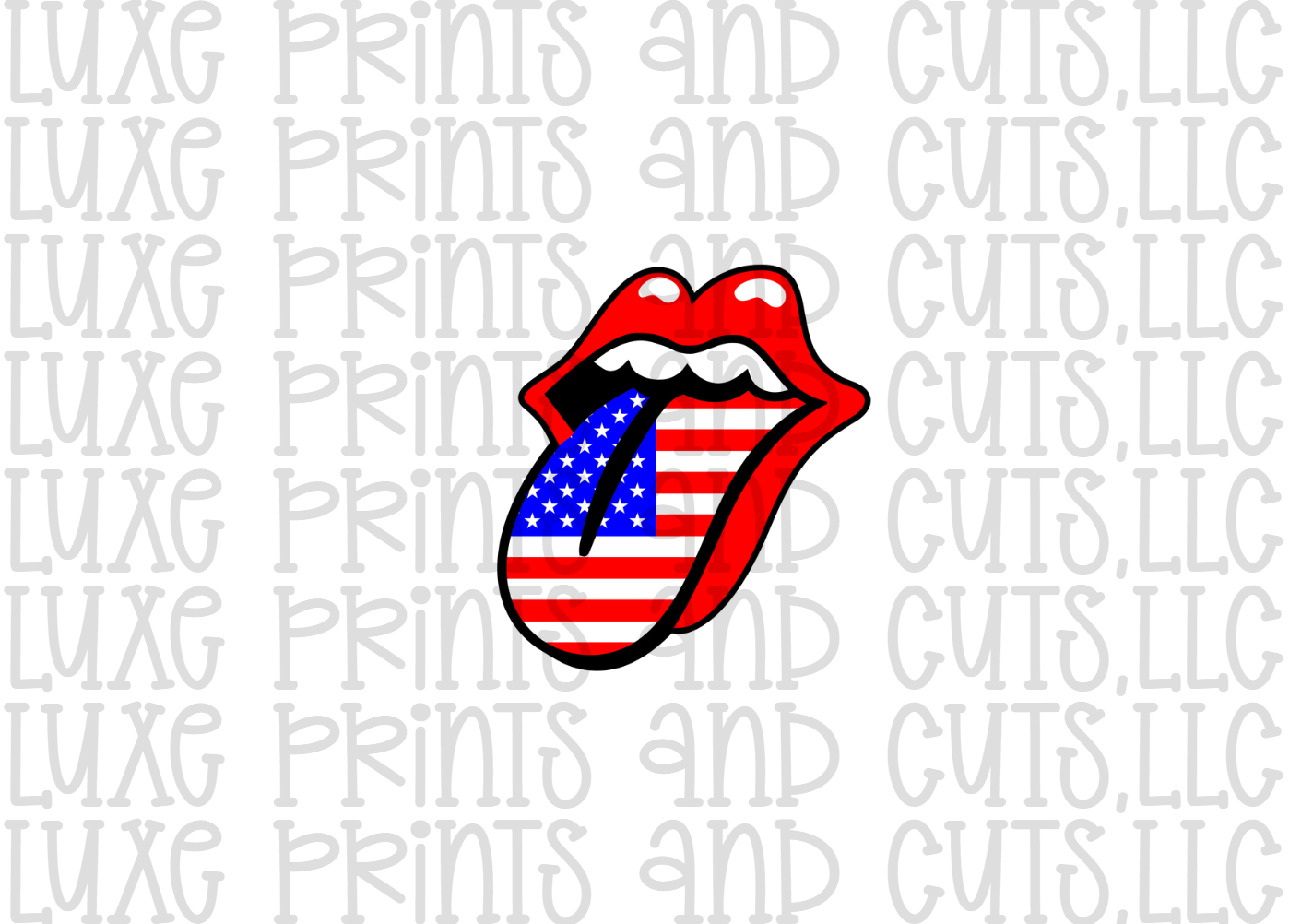 Patriotic Lips (TRANSFER ONLY)