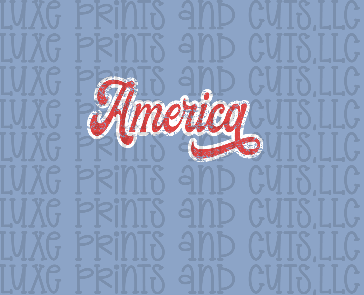 Retro America Text (TRANSFER ONLY)