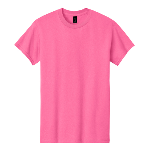Safety Pink Heavy Cotton Gildan Shirt