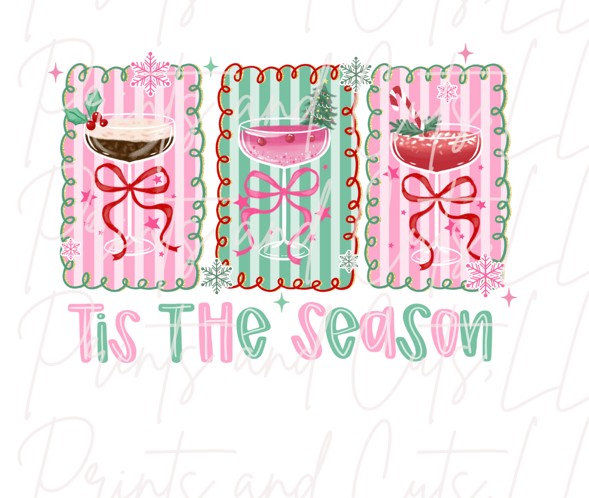 Preppy Martini Christmas (TRANSFER ONLY)