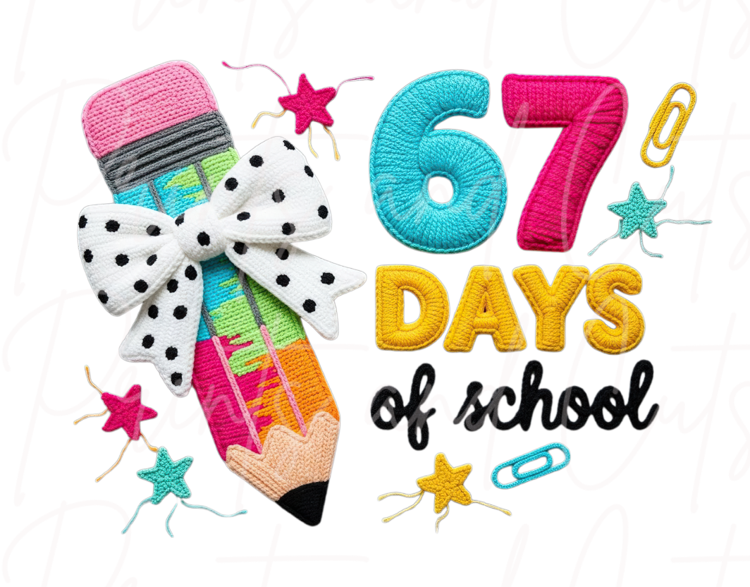 Crochet 67 Days of School (TRANSFER ONLY)