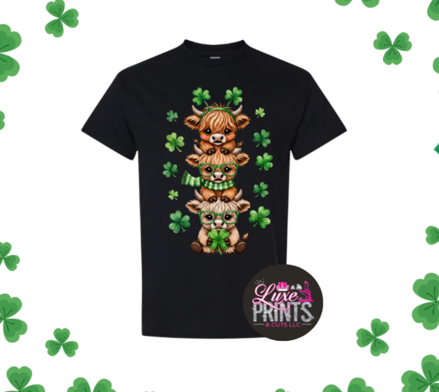 Highland Cow St. Patrick's Day