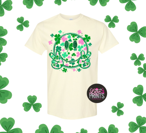 Peach Smiley St. Patrick's