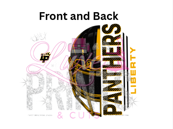 Panthers Helmet & Front logo (TRANSFERS ONLY)