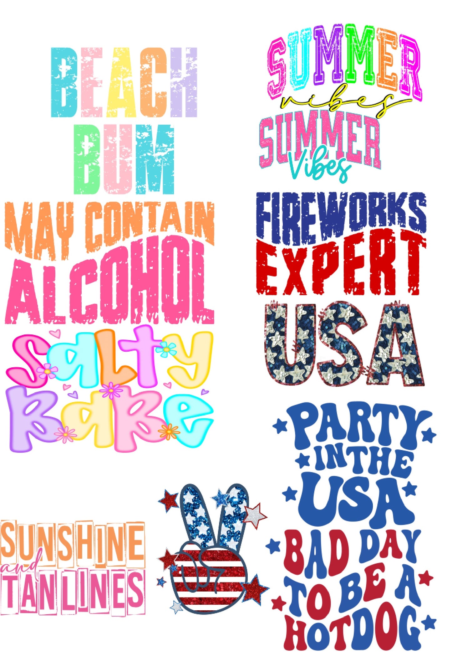 110 DTF Trucker Hat Transfers