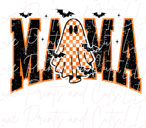 Retro Checkered MAMA Ghost (TRANSFER ONLY)