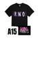 Purple and White Broncos Design