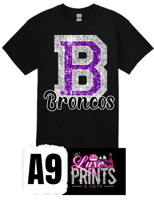 "Glitter" B - Broncos Design