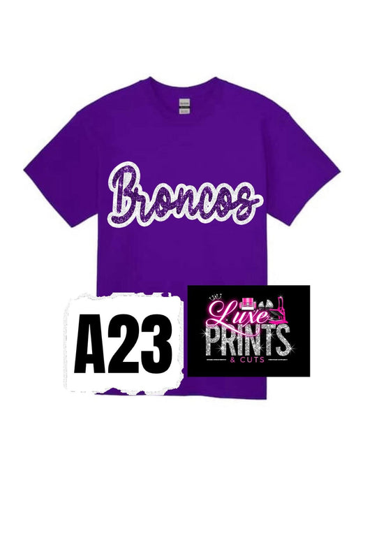 Bronco White Outlined