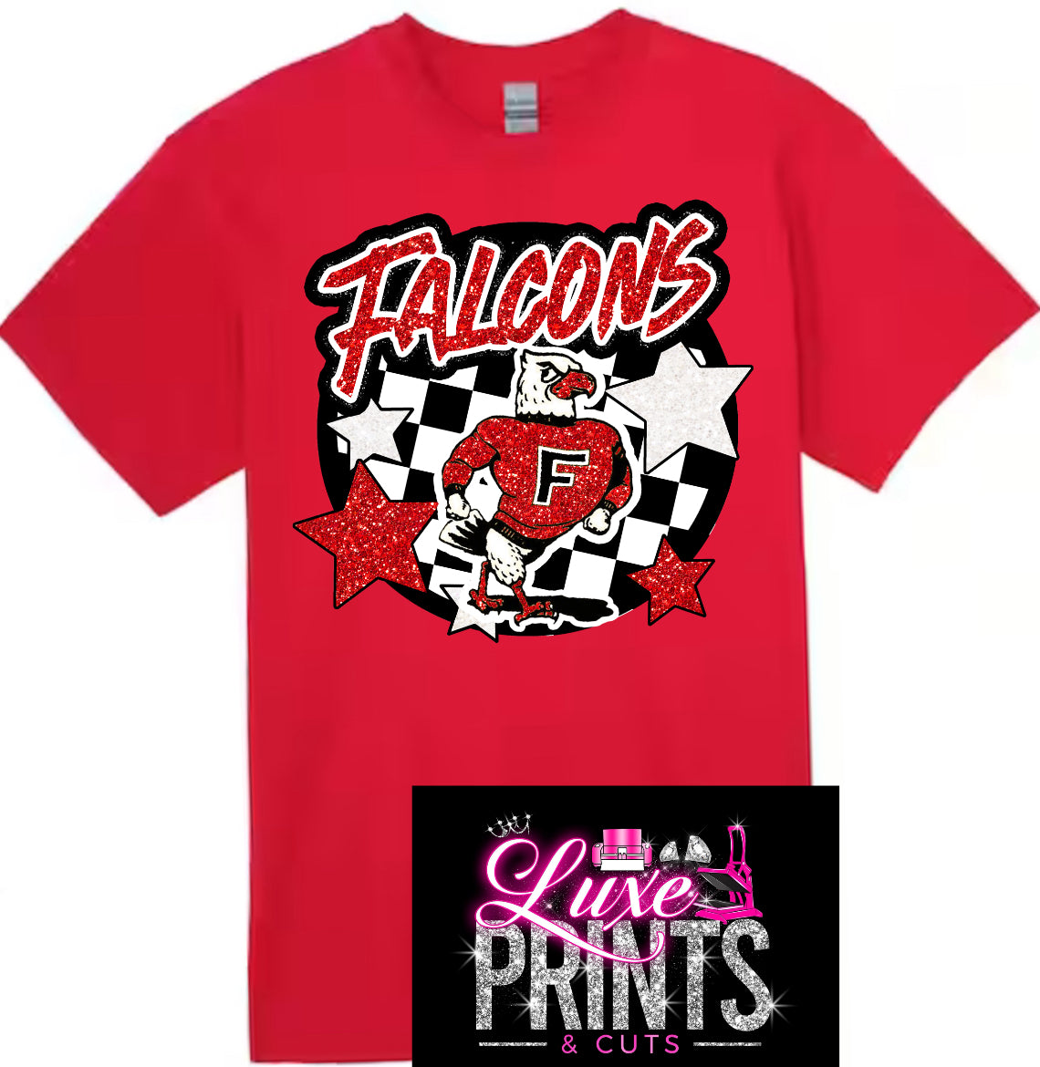 Red & White Star Falcon