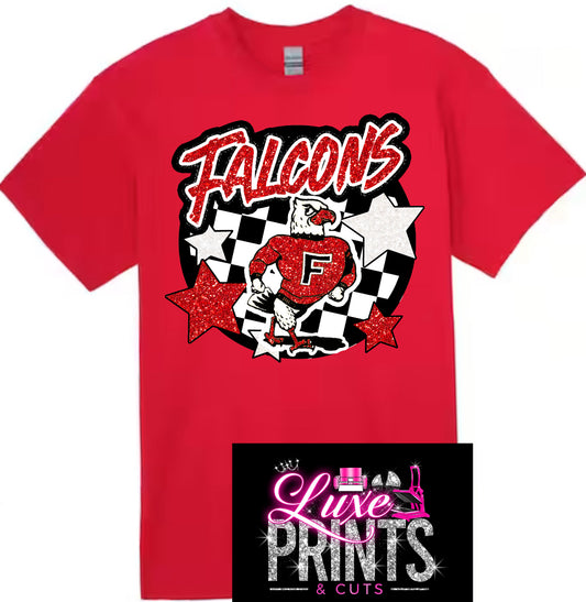 Red & White Star Falcon