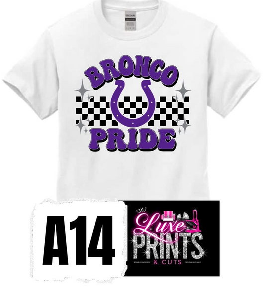 Checkered Bronco Pride