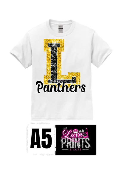 "Glitter" Liberty Panthers Design