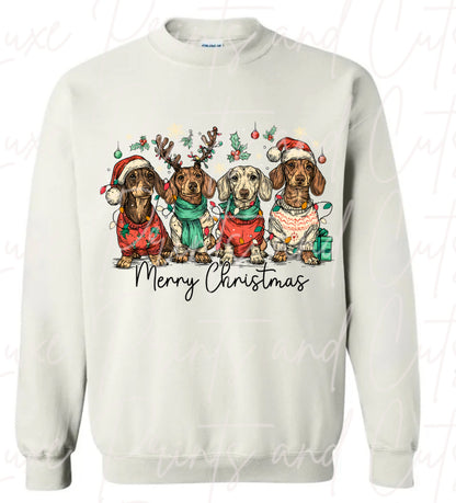 Dachshund Merry Christmas
