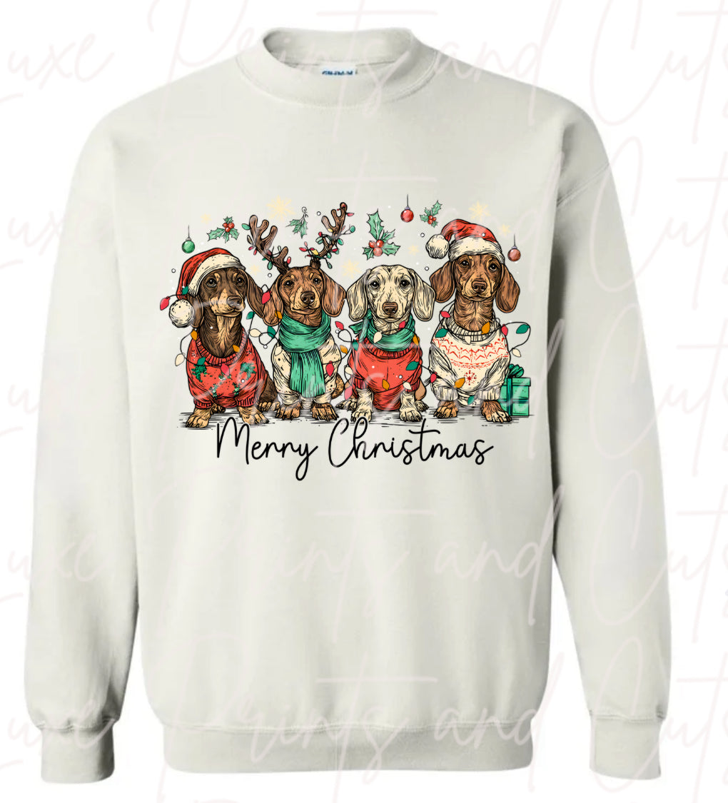 Dachshund Merry Christmas