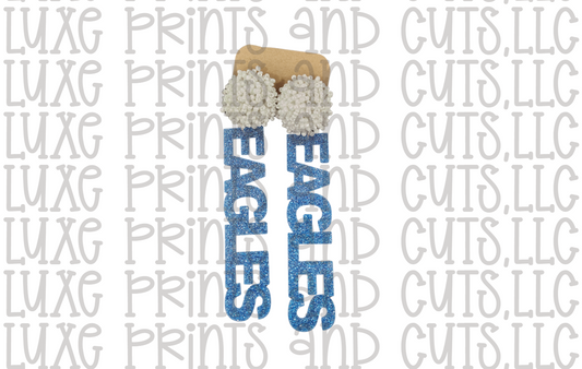 Blue Glitter Eagles SALE