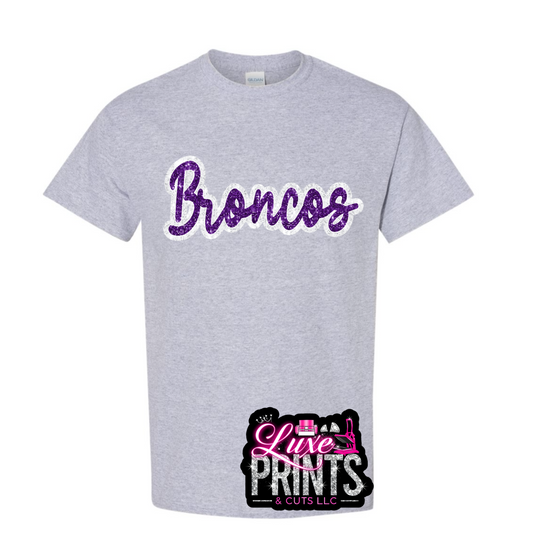 Bronco White Outlined