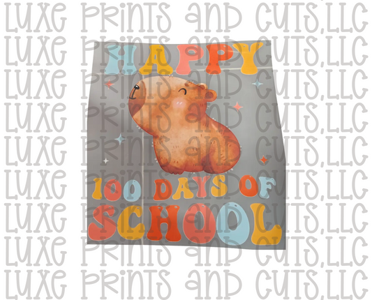 100 Days of School Capybara (TRANSFER ONLY) SALE