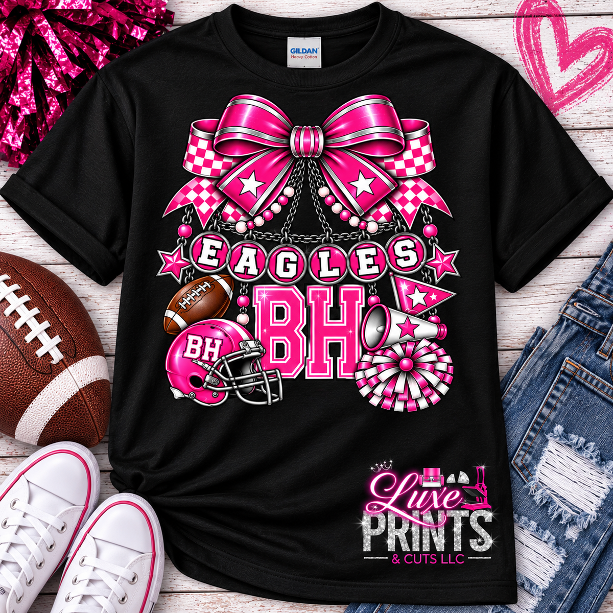 Pink out BH Charm Necklace