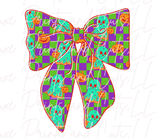 Halloween Neon Bow (TRANSFER ONLY)