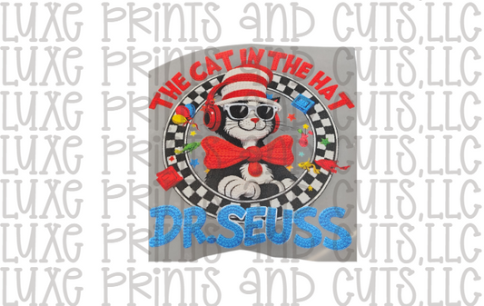 Crochet Effect Cool Cat in The Hat (TRANSFER ONLY) SALE