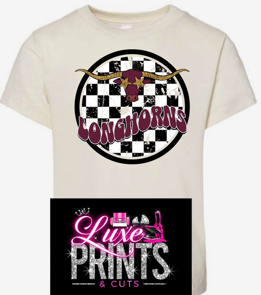 Round Checkered Longhorn