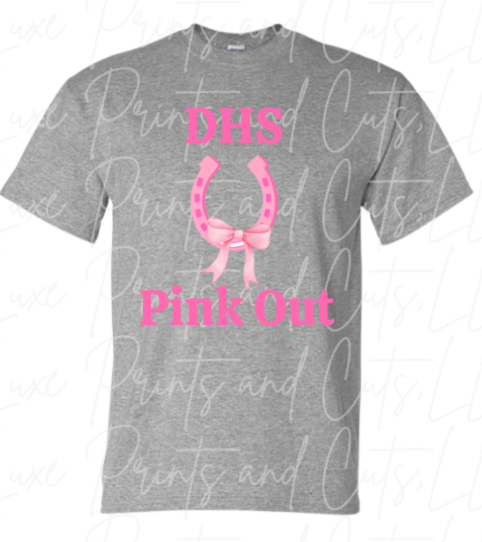 DHS Pink Out horseshoe