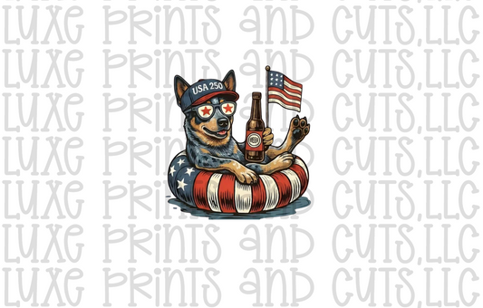 Patriotic Dog (TRANSFER ONLY)