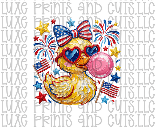 Patriotic Duck (TRANSFER ONLY) SALE