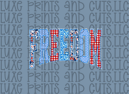Flowery Freedom Text Variations (TRANSFER ONLY)