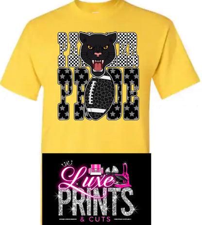 Checkered & Stars Panther Pride