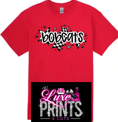 Bobcats Checkered Stars