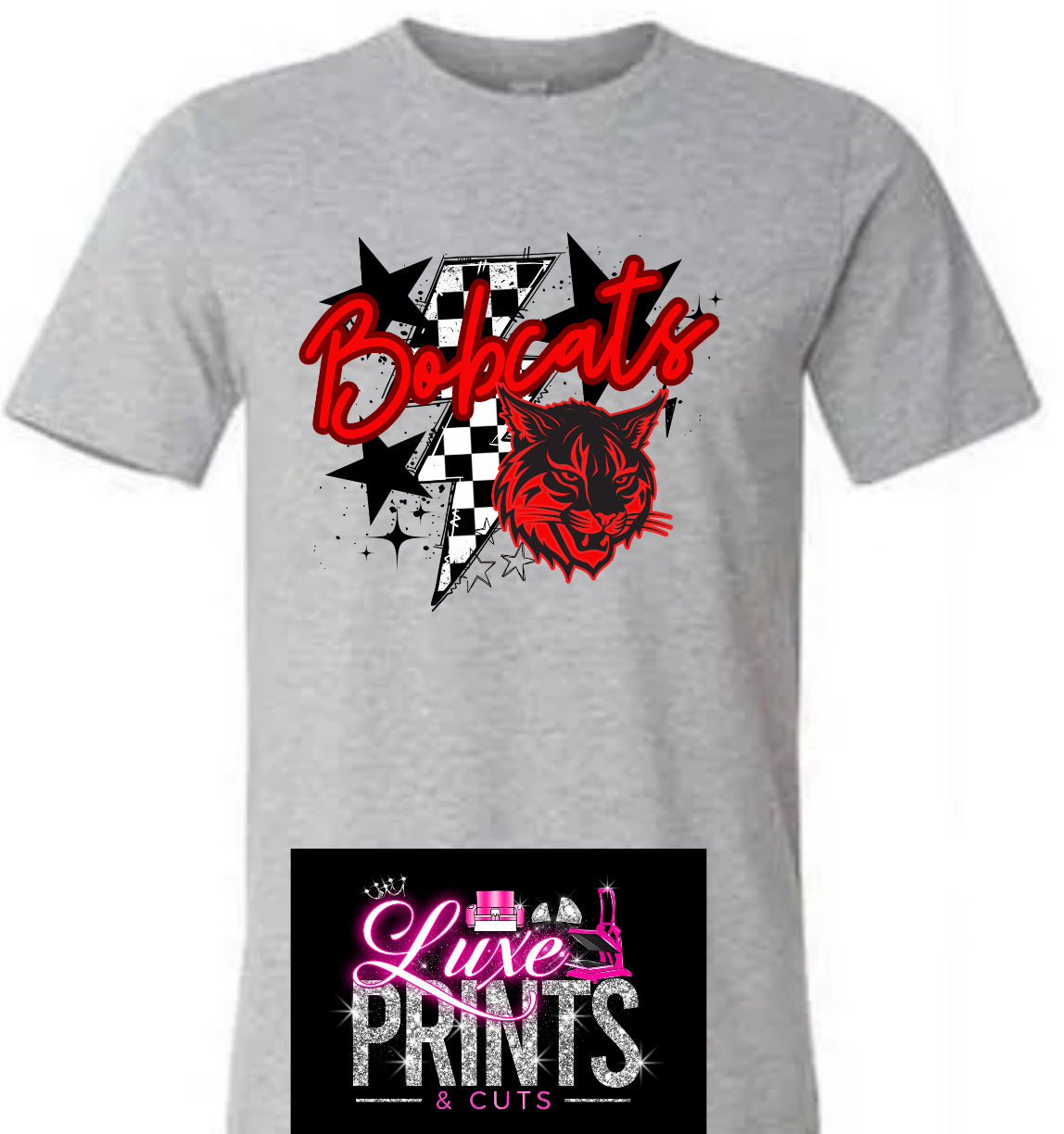 Checkered lighting and Stars Bobcats