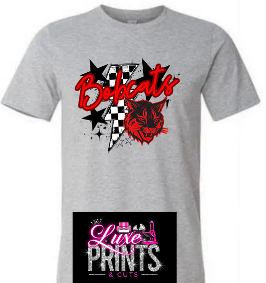 Checkered lighting and Stars Bobcats